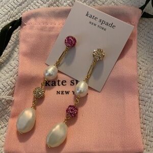 Kate Spade Pavé Pearl Earrings